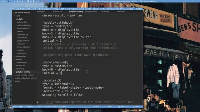 Let's Linux #028: polybar and workspaces смотреть онлайн