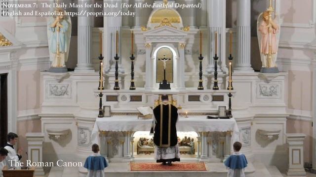 Holy Mass from Cleveland USA on 7 November 2023 (The Daily Mass for the Dead) смотреть онлайн
