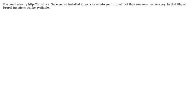 Drupal: Drupal bootstrap running from command line (3 Solutions!!) смотреть онлайн