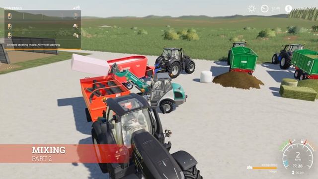 How to Make Total Mixed Ration (TMR) in Farming Simulator 19!! смотреть онлайн