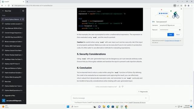 How to return a value while using eval in Python смотреть онлайн