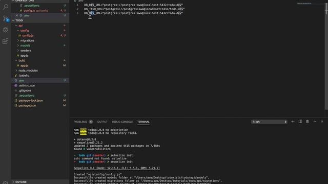 How to setup Sequelize and PostgreSQL | Best Todo List app #2. смотреть онлайн