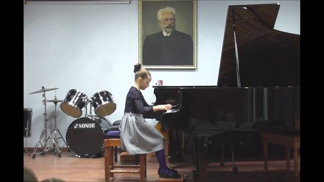 Н.П.Раков. «Полька» Исполняет Компаниец Ольга, 8 лет смотреть онлайн