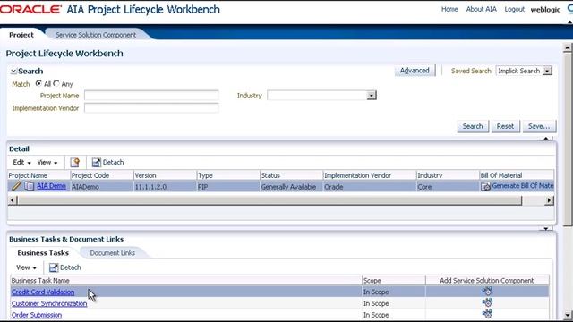 How to Add Tasks and Components in Oracle AIA Project Lifecycle Workbench смотреть онлайн