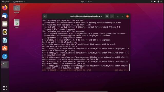 Installing GNOME 40 in Ubuntu 21.04 смотреть онлайн