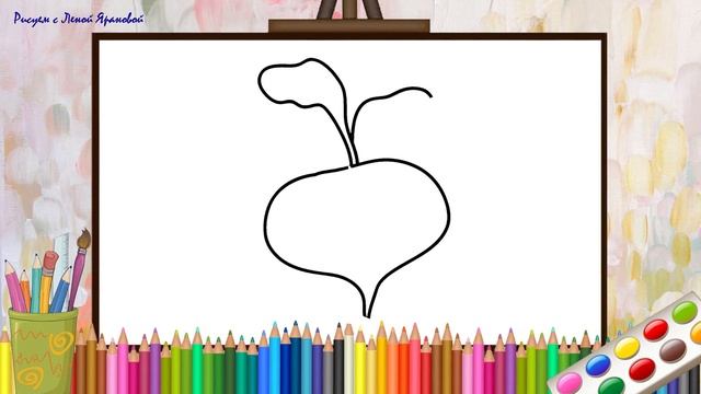 Как нарисовать РЕПКУ. Оживающие рисунки для малышей смотреть онлайн
