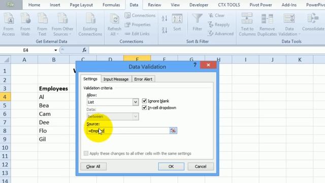 Change Excel Named Range Address - Include New Items смотреть онлайн