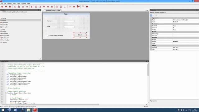 Install Designer tutorial - new NSIS dialog смотреть онлайн