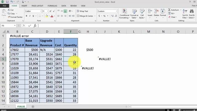 How to fix #VALUE error in your Excel formulas смотреть онлайн
