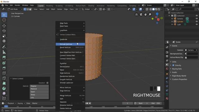 How To Un-subdivide In Blender 2.8. Blender Beginner Tutorial Basic Modeling смотреть онлайн