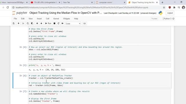 Object Tracking Using the Median Flow Algorithm in OpenCV with Python смотреть онлайн