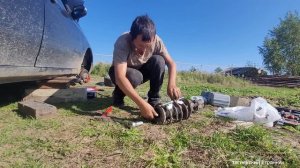 Замена опорных подшипников  стойки Лифан Солано 620