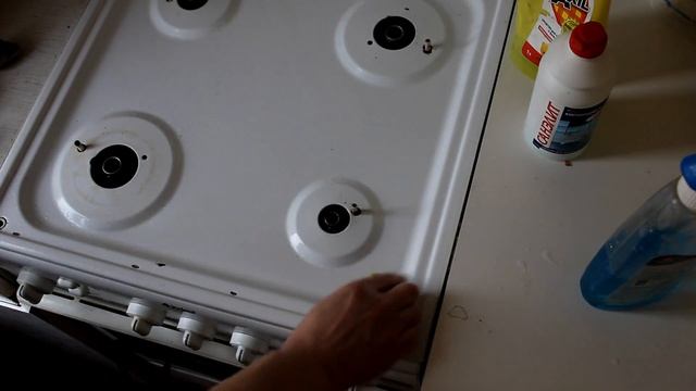 Как я мою плиту: тупо губочкой