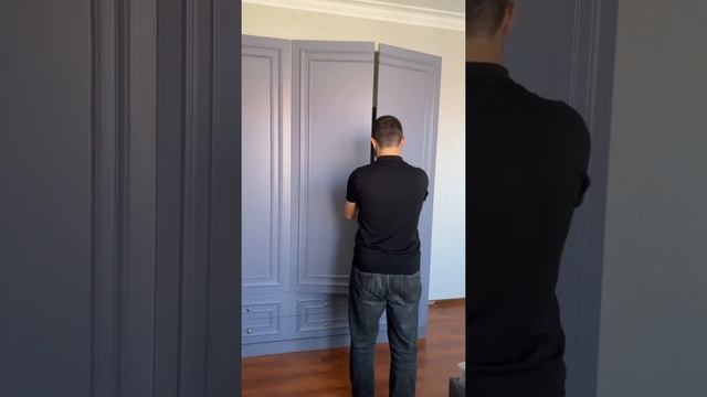 Корпус шкафа из ЛДСП Egger (Австрия) - Фасад из МДФ в эмали смотреть онлайн