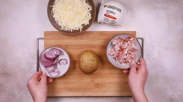 Печеный картофель с начинками ассорти смотреть онлайн