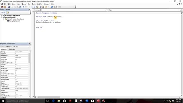 How to Debug an error in Ms access + VBA | Edcelle John Gulfan смотреть онлайн
