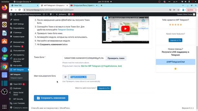 Авто публикация с Wordpress в Telegram. Автопост! смотреть онлайн