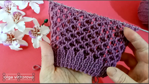 АЖУРНАЯ СЕТКА КУЧИНЕЛЛИ 15 Вязание Узоры спицами