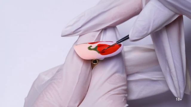 Сочный перчик на ногтях | Мастер-класс дизайн перца на ногтях | Planet Nails смотреть онлайн