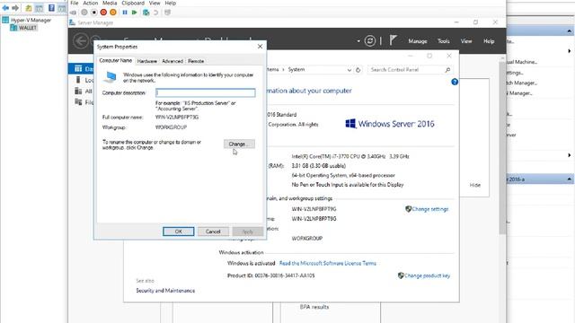 How to rename a virtual machine in Windows 10 Hyper V смотреть онлайн