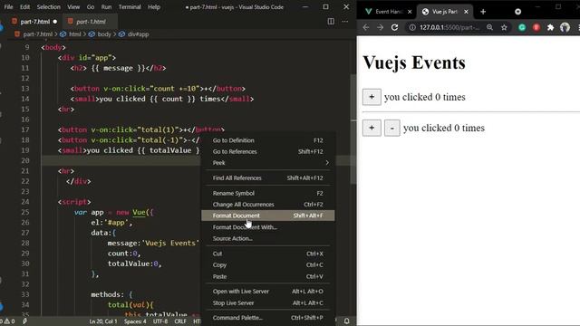 #7 VueJS - Events смотреть онлайн