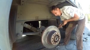 РЕМОНТ замена тормозного диска на прицепе