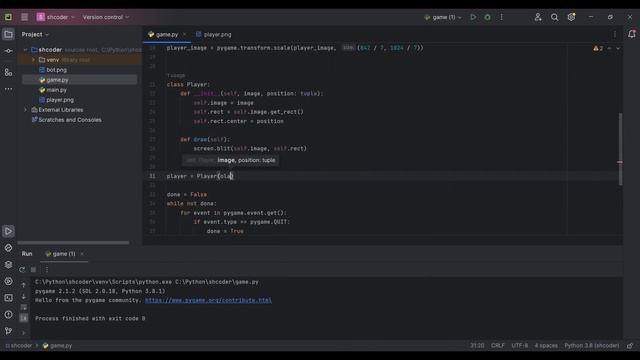 Как СОЗДАВАТЬ ИГРЫ на PYTHON? | ОСНОВЫ PYGAME | Перемещение и создание игрока смотреть онлайн