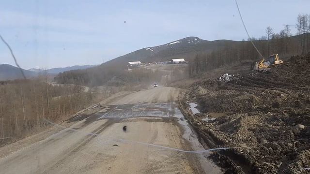 23 мая 2023 год. Ремонт дороги трасса Колыма Р 504.  Работа  будни. Вся жизнь в дороге.