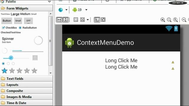 Android tutorial for beginners 111 Handling click events of context menu смотреть онлайн