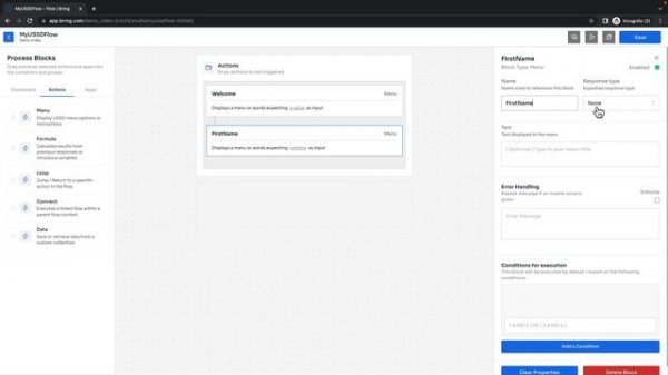 Build your own USSD code application in 5 mins - No code or developer required.