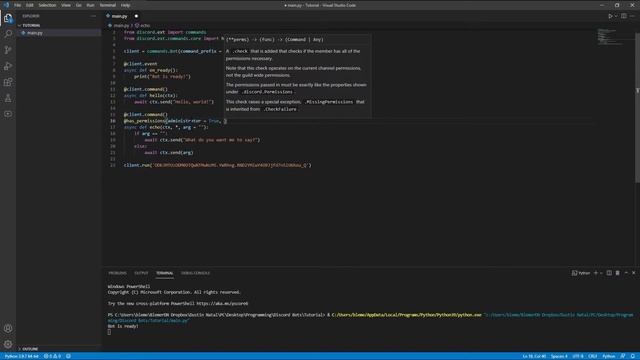 [discord.py] Permissions | Ep.4 смотреть онлайн