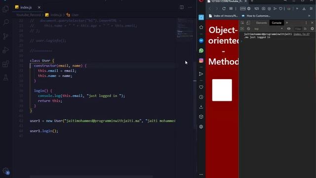 Object-oriented #JavaScript DARIJA - Methods # 5 смотреть онлайн