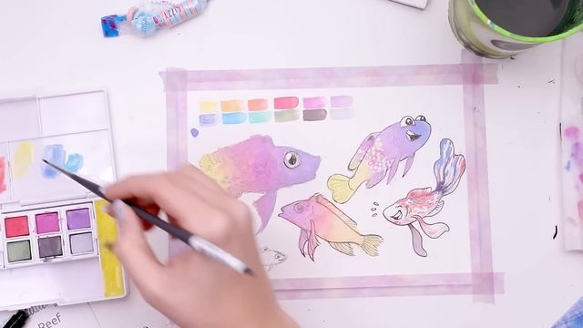 THERE'S SOMETHING ABOUT THESE WATERCOLORS...? | Scrawlrbox Mystery Art Supply Unboxing смотреть онлайн