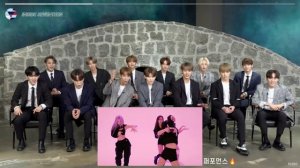 SEVENTEEN reaction to BLACKPINK - 'HOW YOU LIKE THAT' DANCE PRACTICE VIDEO