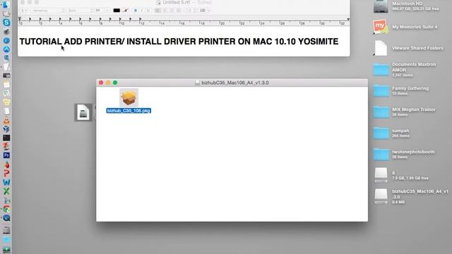 Add Printer/ Install Printer Driver On Mac OS X Yosimite 10.10, Maverick 10.9 смотреть онлайн