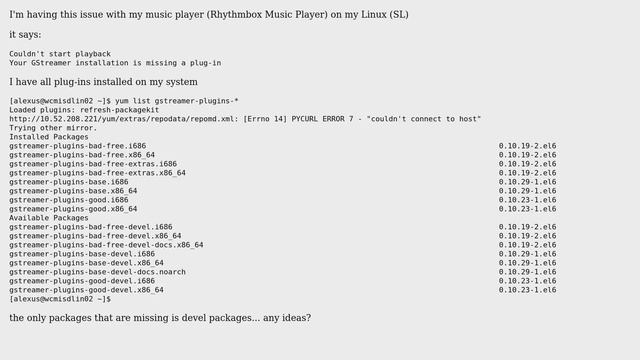 Your GStreamer installation is missing a plug-in смотреть онлайн