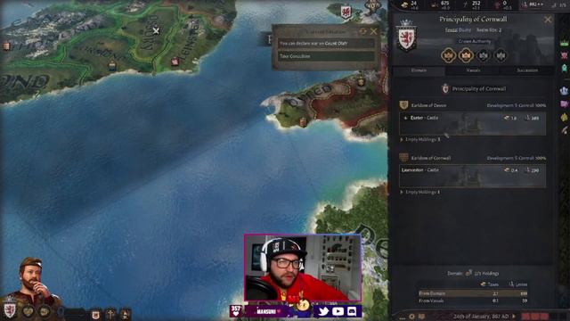 WELSH CORNISH PASTIES! Crusader Kings 3 Playthrough #01 смотреть онлайн