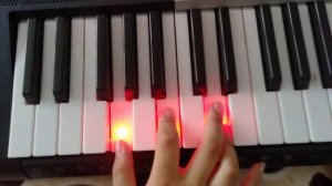 Jony - камин. Аккорды к песне на пианино