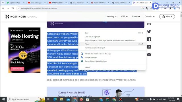 CARA SETTING SEO WEBSITE DENGAN YOAST SEO смотреть онлайн