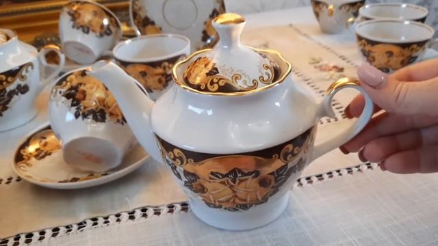 ФАРФОР#ФАРФОР СССР#РИЖСКИЙ ФАРФОРОВЫЙ ЗАВОД#СЕРВИЗ АРИЯ#