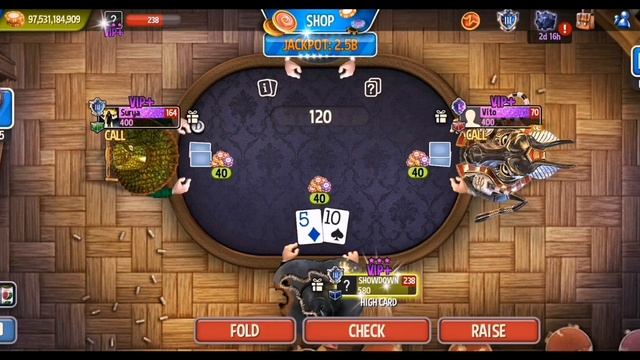 Spin and Play 250M buy in - for 100B chips - 2.5 Billion Jackpot - Governor of Poker 3 смотреть онлайн