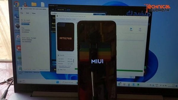 Xiaomi Redmi Note 9 Mi Account remove fix SP Flash Tool 100%