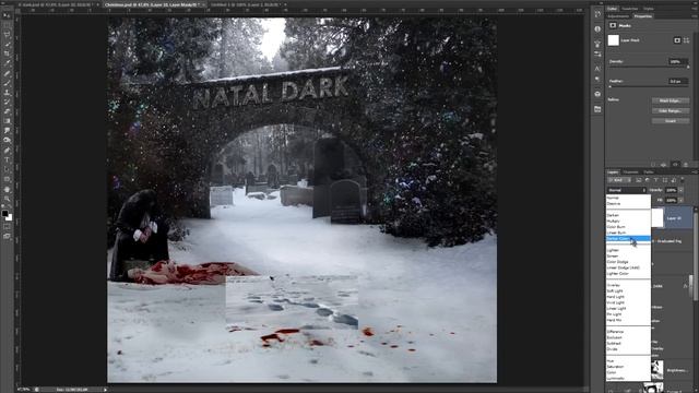 Dark Christmas / Мрачное Рождество - Speedart Photoshop CS6 by BATKYA смотреть онлайн