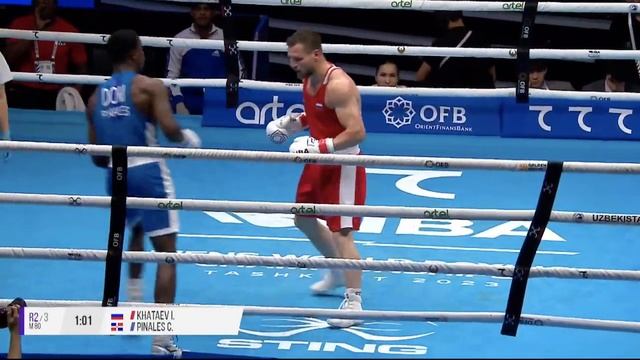 Imam Khataev (RUS) vs. Cristian Pinales (DOM) IBA World Boxing Championships 2023 (80kg) смотреть онлайн