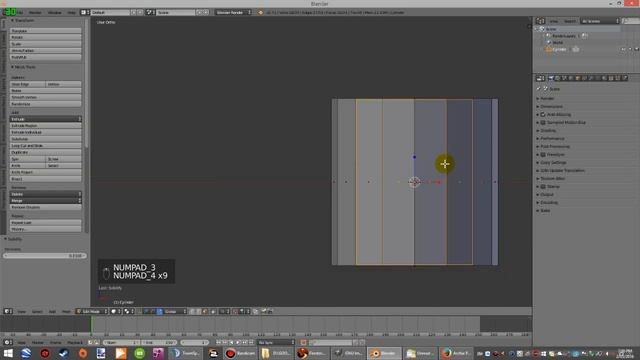 Blender Mesh Tutorial - Making Half Cylinder with Faces смотреть онлайн