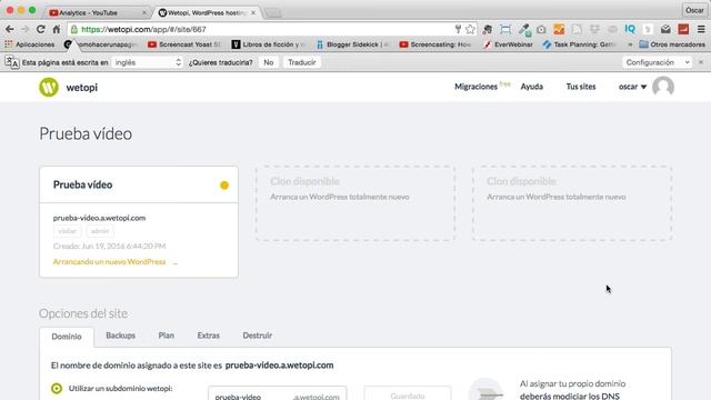 Wetopi: servidor gratis para probar Wordpress смотреть онлайн