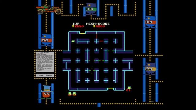 Lock 'N' Chase - 80s Arcade Maze Game (Data East/Taito 1981) смотреть онлайн