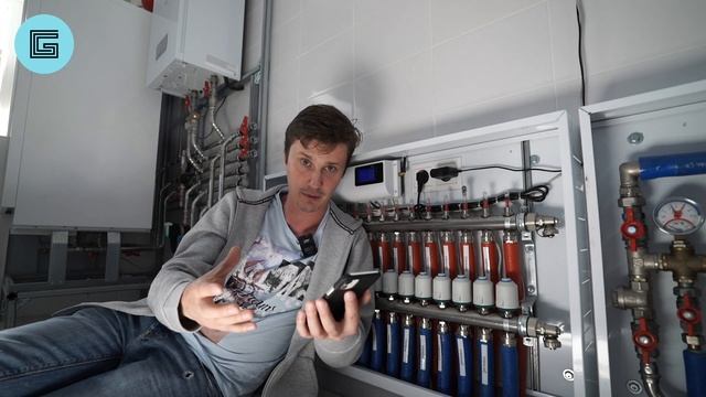 Как работает коллектор теплого пола? //Настройка // Балансировка смотреть онлайн