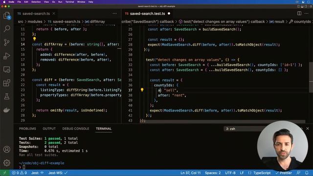 TDD with Typescript & Jest - Build an Object Diff Function смотреть онлайн