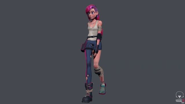 Mad Pink - Marmoset Toolbag 3 animation TEST смотреть онлайн